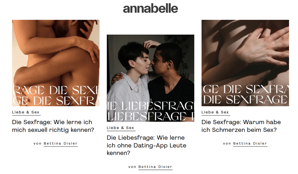 Kolumne annabelle, Bettina Disler